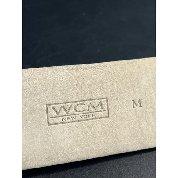 WCM New York Turquoise Silver Black Onyx Italian Leather Belt Southwestern Rodeo main image 9